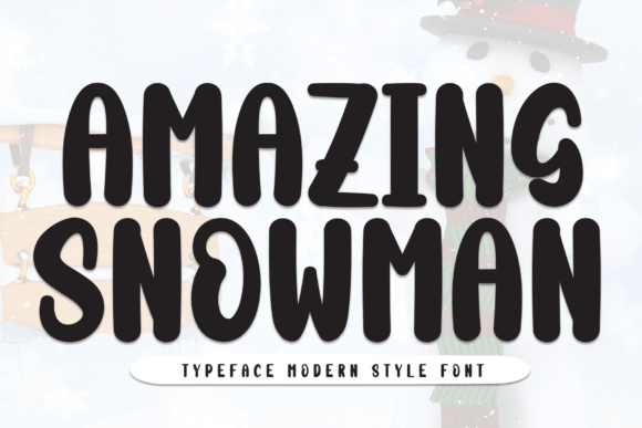 Amazing Snowman: A Handwritten Font That Feels Like a Warm Welcome