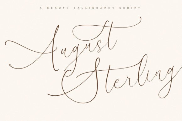August Sterling: A Luxury Script Font for Modern Web Design