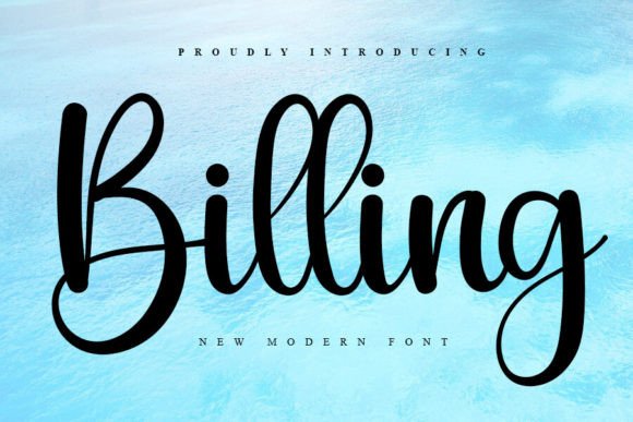 Billing Handwritten Font for Warm, Professional Branding