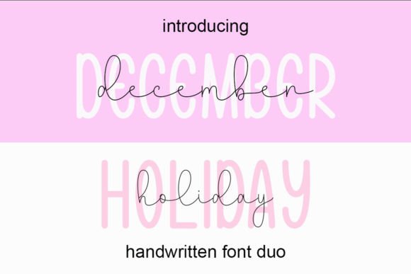December Holiday Font: A Handwritten Script for Warm, Sellable Designs