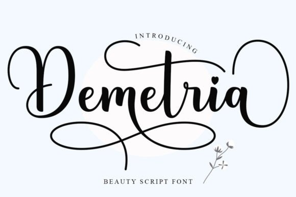 Demetria: A Handwritten Font That Makes Your Brand Feel Thoughtful