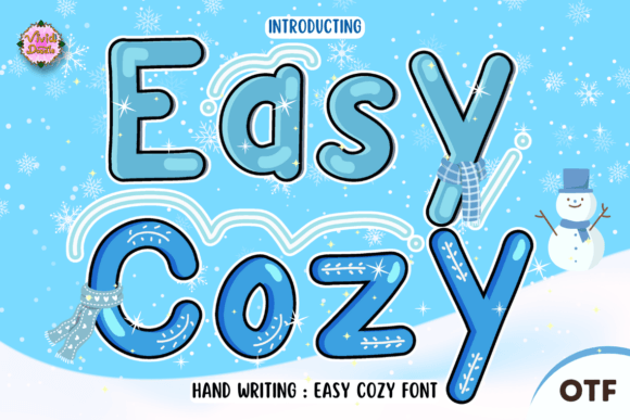 Easy Cozy: A Festive Script Font for Small Business Branding