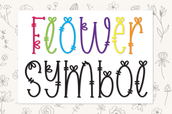 Flower Symbol: A Handwritten Font That Makes Your Brand Feel Warmer