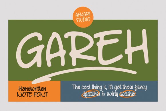 Gareh: A Handwritten Marker Font That Makes Your Brand Feel Human