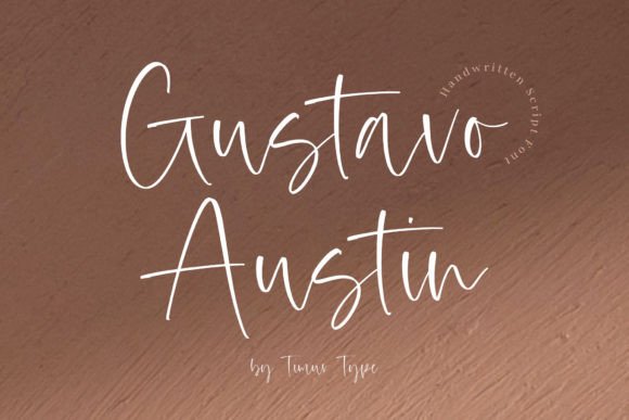 Gustavo Austin: A Handwritten Font That Elevates Digital Branding