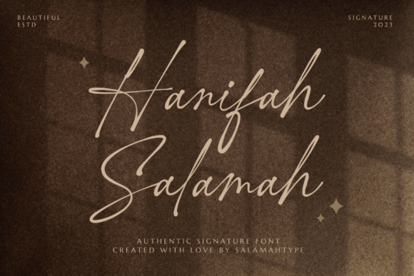 Hanifah Salamah: A Script Font That Feels Like Hand-Lettered Magic