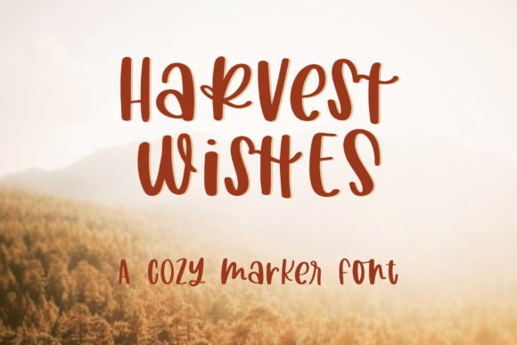 Harvest Wishes: A Handwritten Font That Feels Like Home