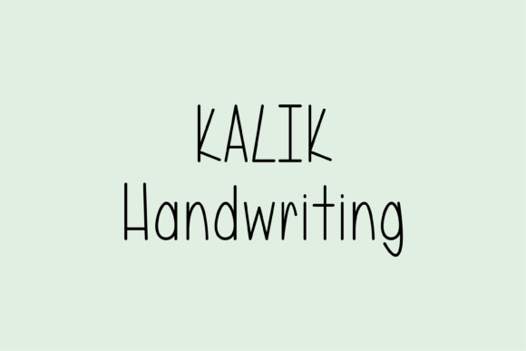 Kalik: A Friendly Handwritten Font for Digital Branding