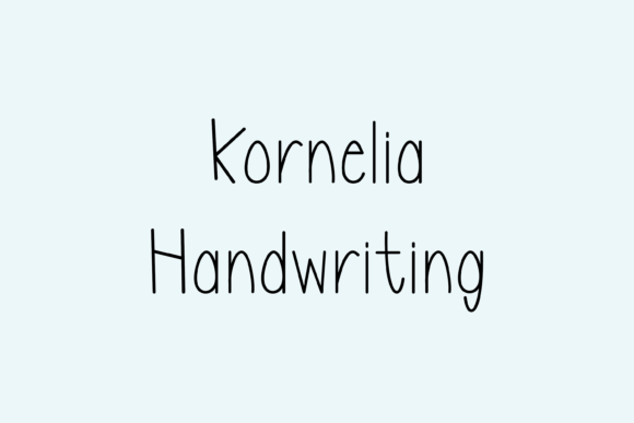 Kornelia: A Friendly Handwritten Font for Editorial Charm