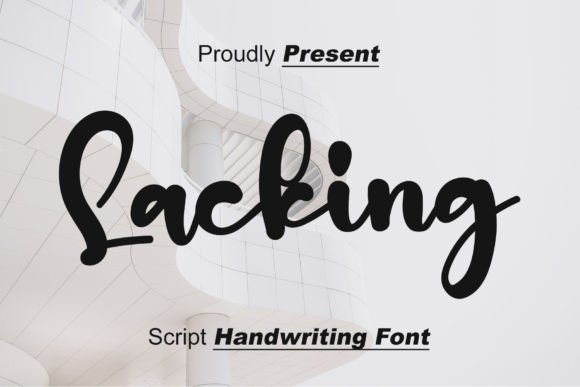 Lacking: A Delicate Handwritten Typeface for Polished Branding
