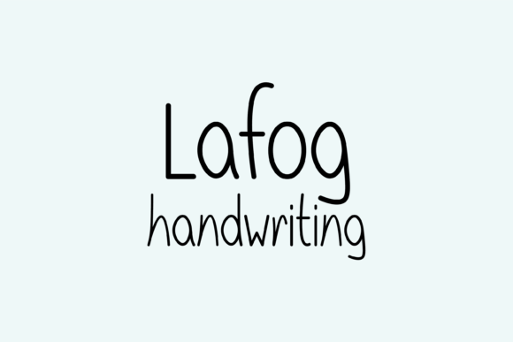 Lafog: A Friendly Handwritten Font for Digital Branding