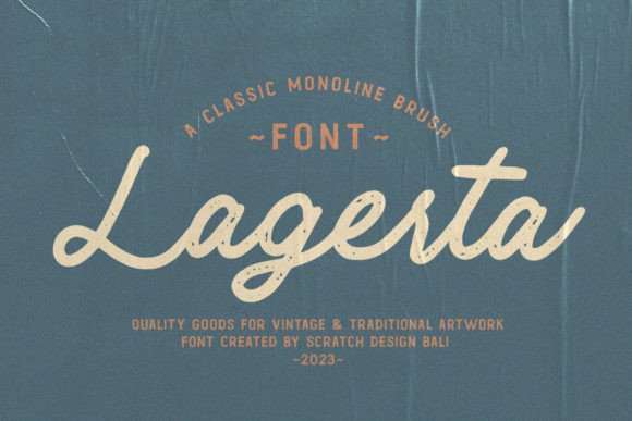 Lagerta: A Vintage Script Font That Anchors Campaign Personality