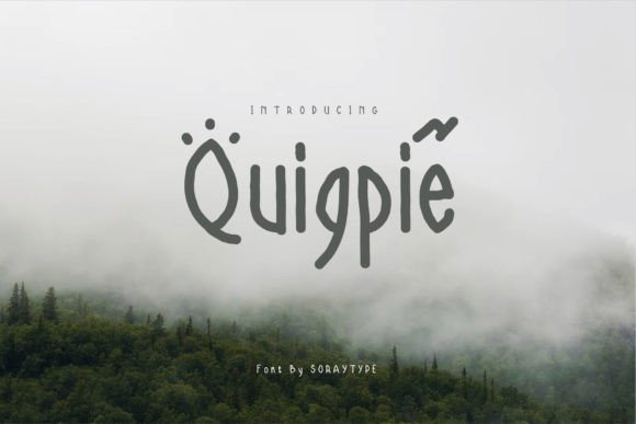 Quigpie: A Playful Handwritten Font for Crafters & Small Shops