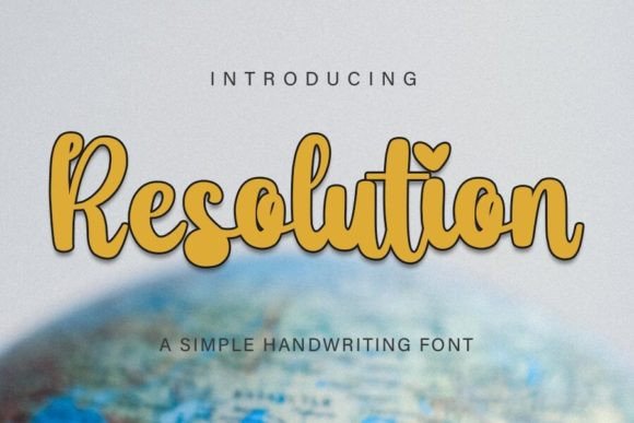 Resolution: A Bold Script Font for Scroll-Stopping Marketing