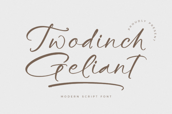 Twodinch Geliant: A Modern Script Font for Digital Branding