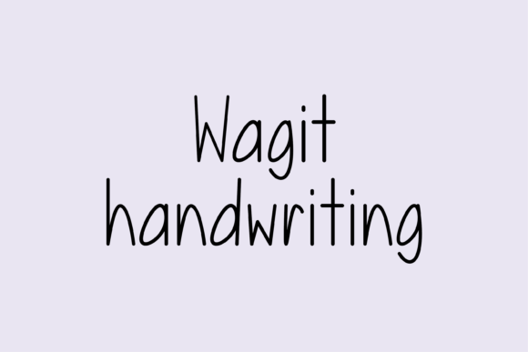 Wagit: A Friendly Handwritten Font That Lifts Your Brand