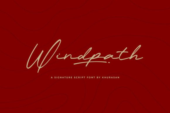 Windpath: A Modern Script Font for Editorial Calm